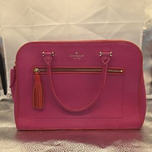 Kate Spade Pink Leather Tote Handbag